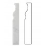 Carrara White Marble Baseboard Trim Molding 5x12 Honed