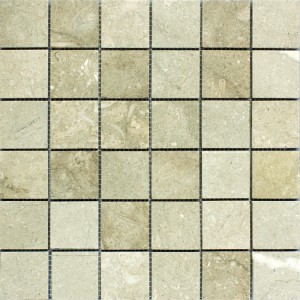 2x2 Seagrass Honed Limestone Mosaic
