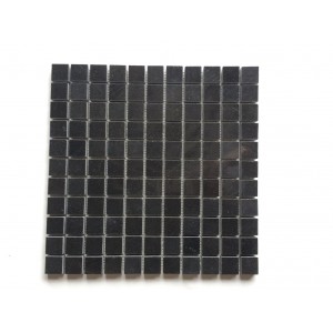 1x1 Black Absolute Polished Mosaic 