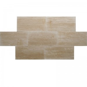 12x24 Ivory Vein Cut Honed and Filled Travertine Tile