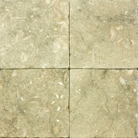 6x6 Seagrass Tumbled Limestone Tile
