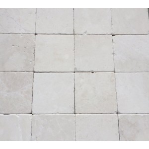 4x4 Botticino Tumbled Marble Tile